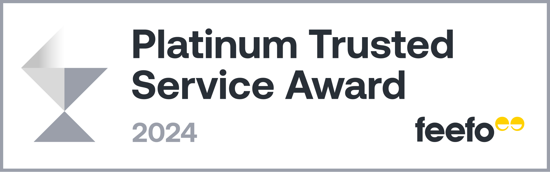 Feefo Platinum Trusted Service Award Badge